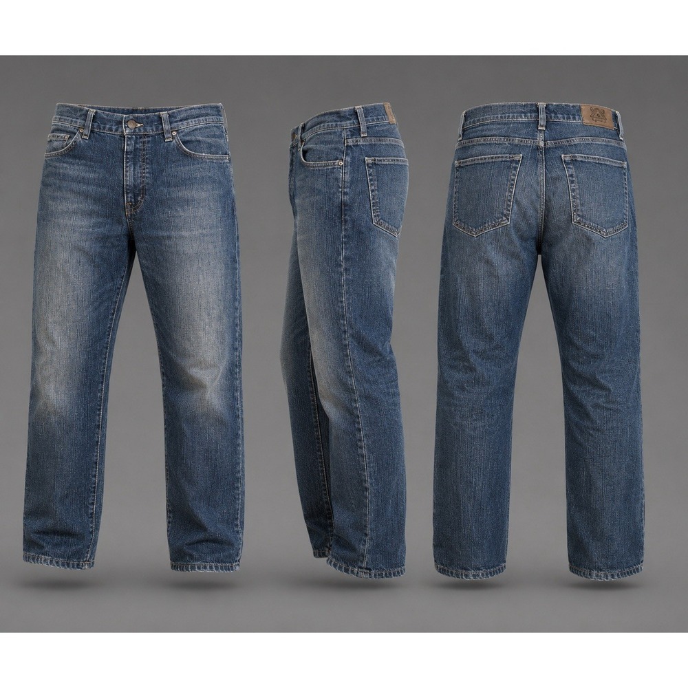 Zegna Sport Jeans Mens 34X26 Blue Denim Pants Preppy